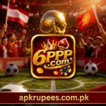 6PPP.com homepage interface displayed on a mobile phone with online gaming features and user account dashboard
