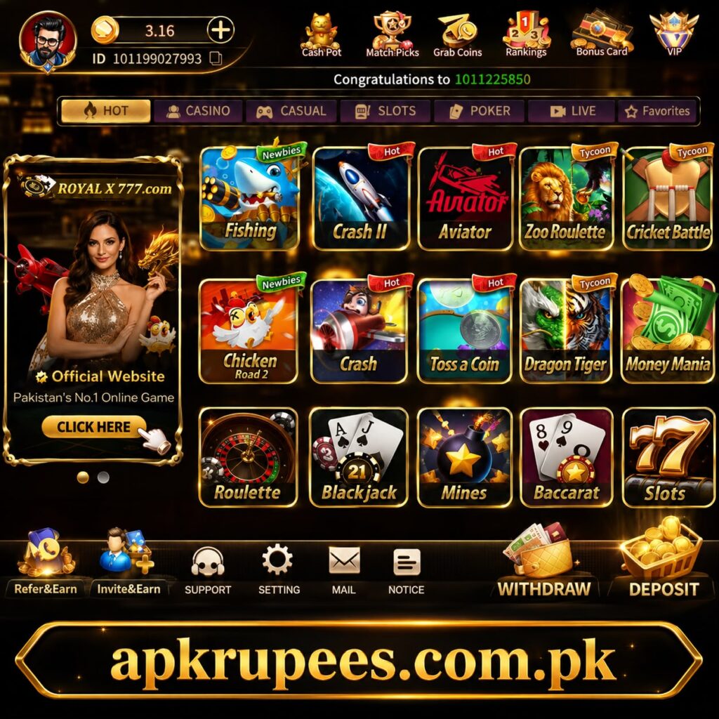 Royal X Casino APK games and payment guide