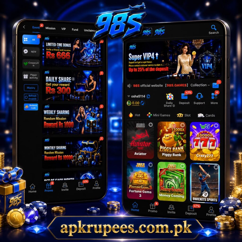 98S APK latest version download, games and rewards guide